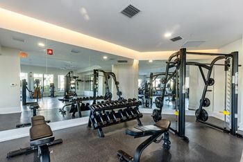 Fitness center w/ cardio, free weights & yoga room